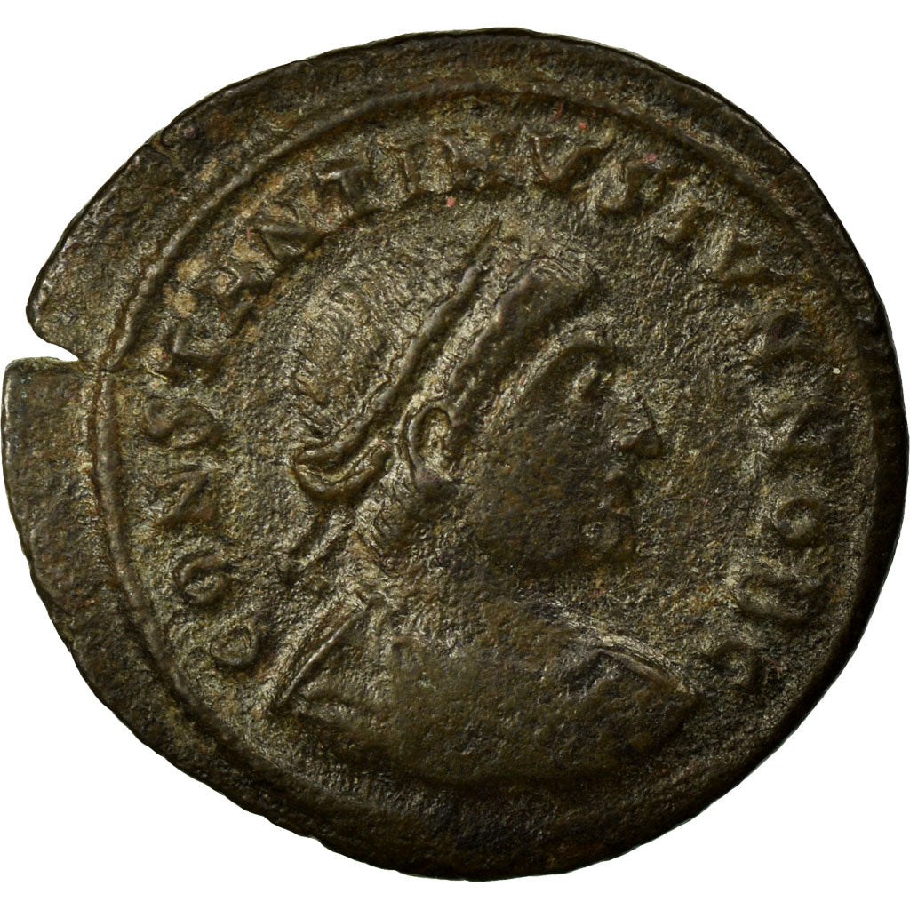 Constantine II, Nummus, Thessalonica, Copper, AU(50-53), Cohen:164