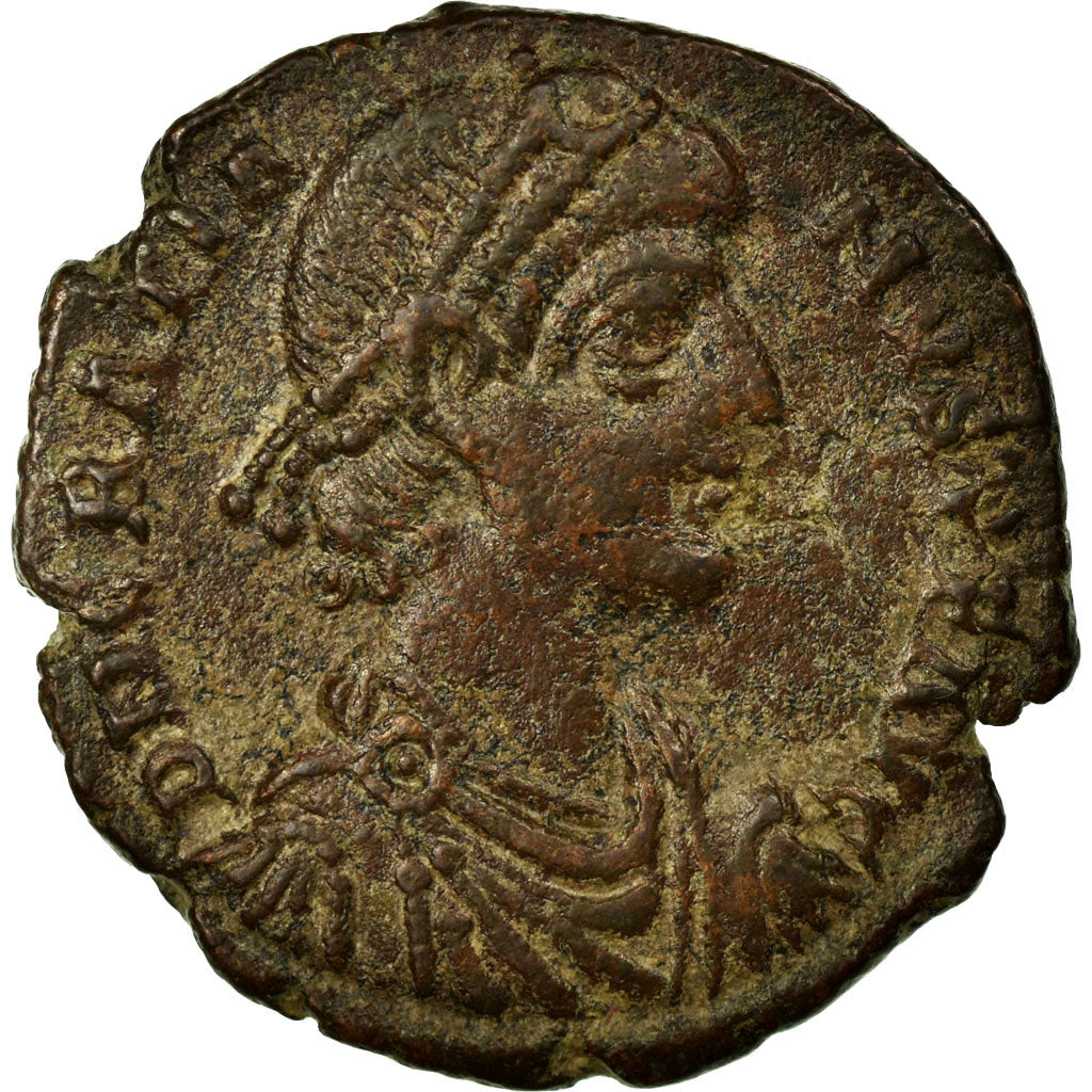 Gratian, Nummus, Aquileia, Copper, EF(40-45), Cohen:30