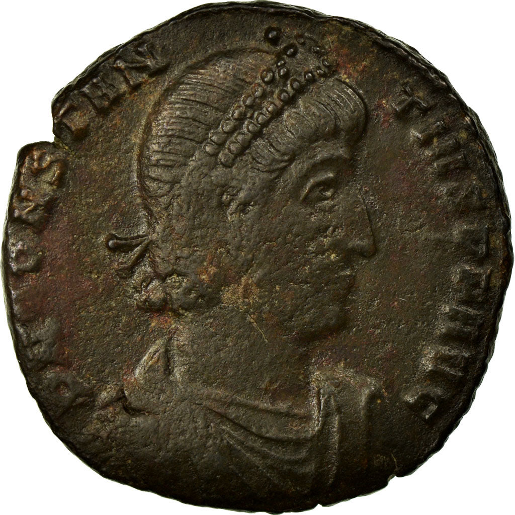 Constantius II, Maiorina, Constantinople, Copper, EF(40-45), Cohen:44