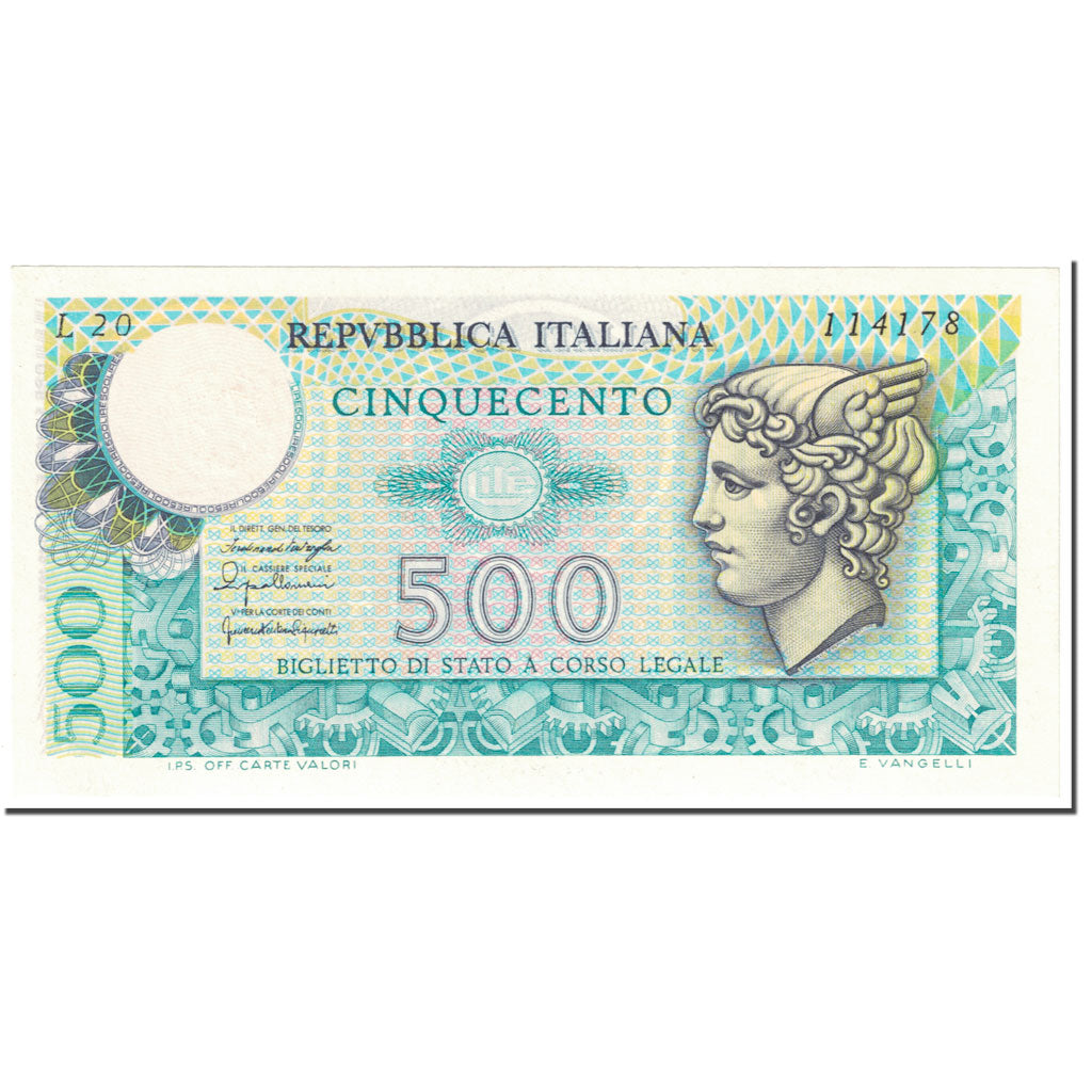 Banknote, Italy, 500 Lire, 1976, 1976-12-20, KM:95, AU(55-58)
