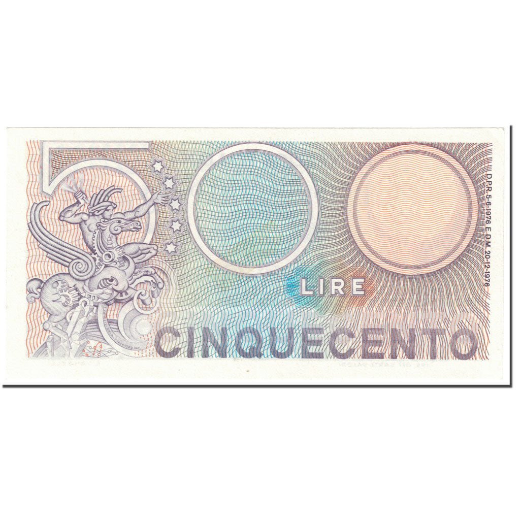 Banknote, Italy, 500 Lire, 1976, 1976-12-20, KM:95, AU(55-58)