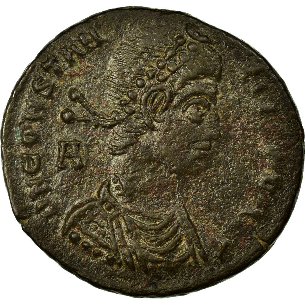 Constantius II, Maiorina, Siscia, Copper, EF(40-45), Cohen:46
