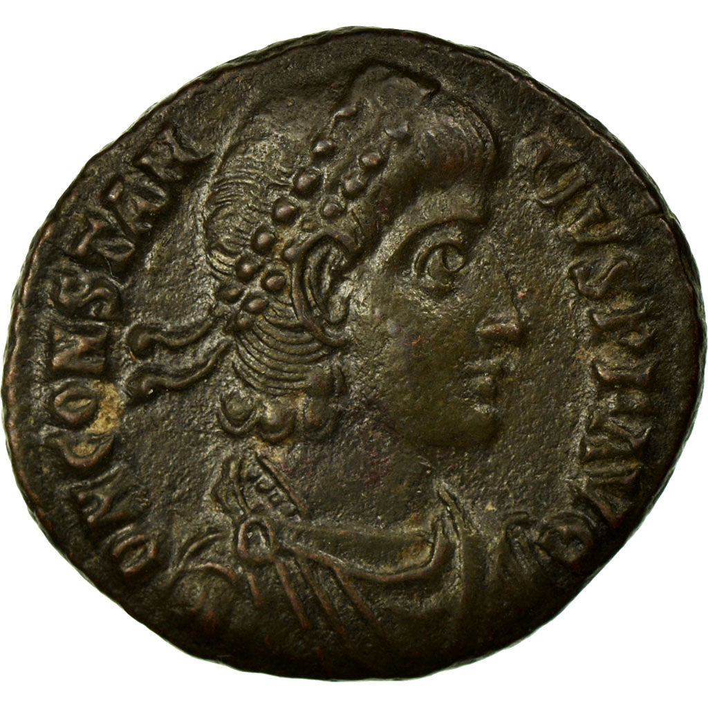 Constantius II, Nummus, Siscia, Copper, AU(55-58), Cohen:45