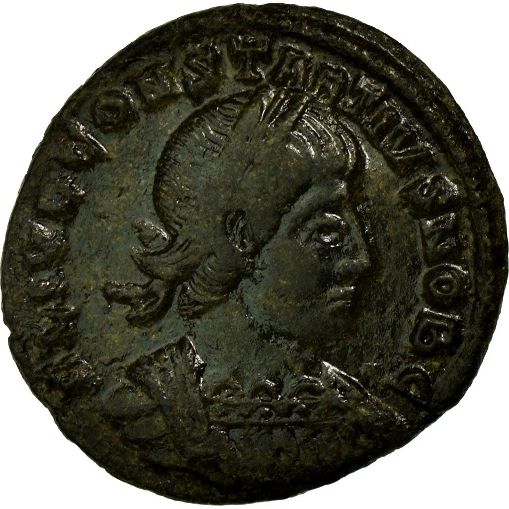Constantius II, Nummus, Siscia, Copper, EF(40-45), Cohen:92