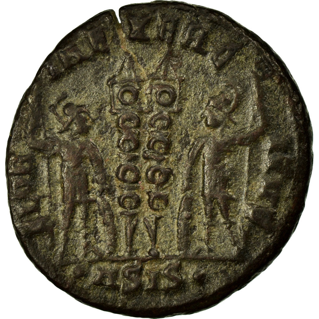 Constantius II, Nummus, Siscia, Copper, AU(50-53), Cohen:104