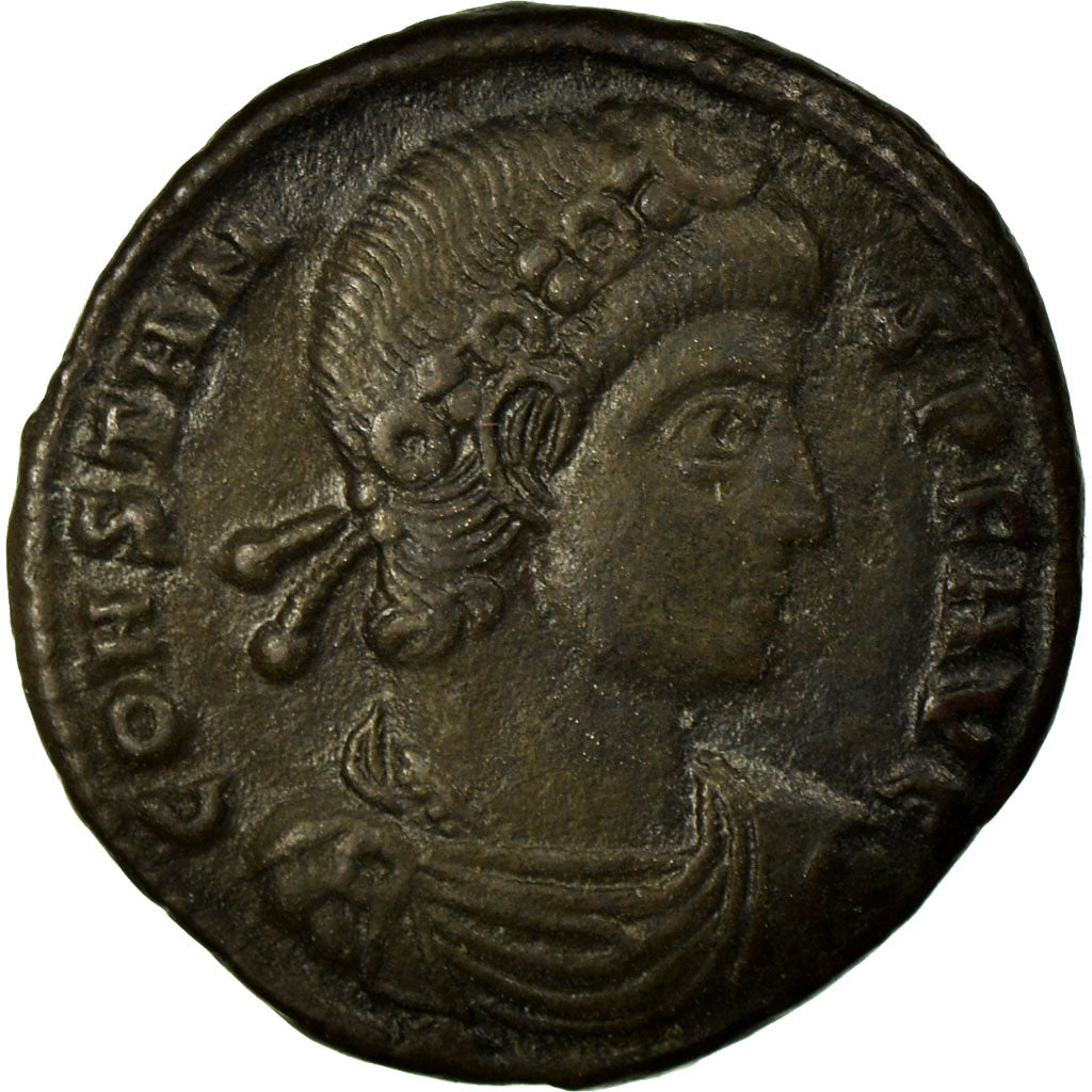 Constans, Nummus, Siscia, Copper, AU(55-58), Cohen:54