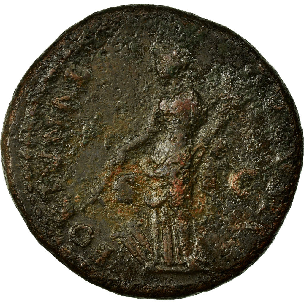 Domitia, Dupondius, Copper, VF(30-35), Cohen:122