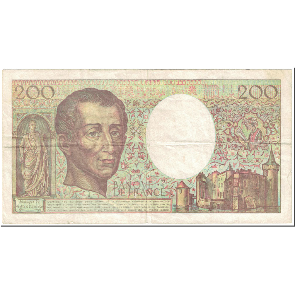 Francja, 200 Francs, Montesquieu, 1992, Undated (1992), EF(40-45)