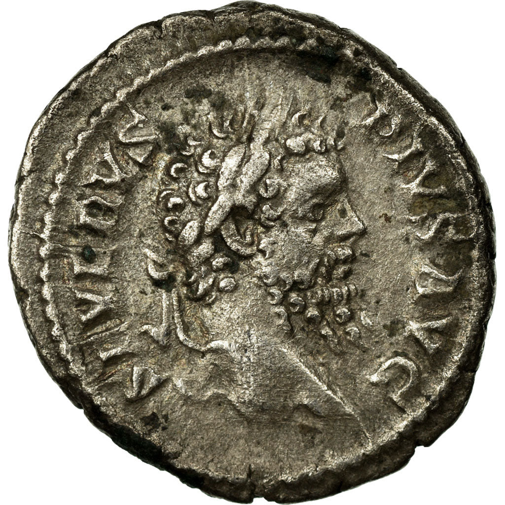 Septimius Severus, Denarius, Srebro, AU(55-58), Cohen:517