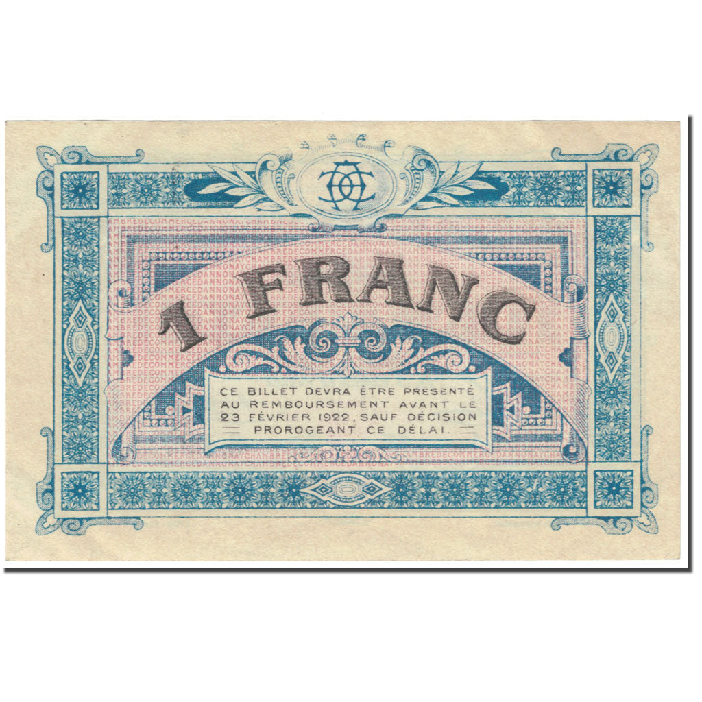 Francia, Annonay, 1 Franc, 1917, MBC, Pirot:11-12