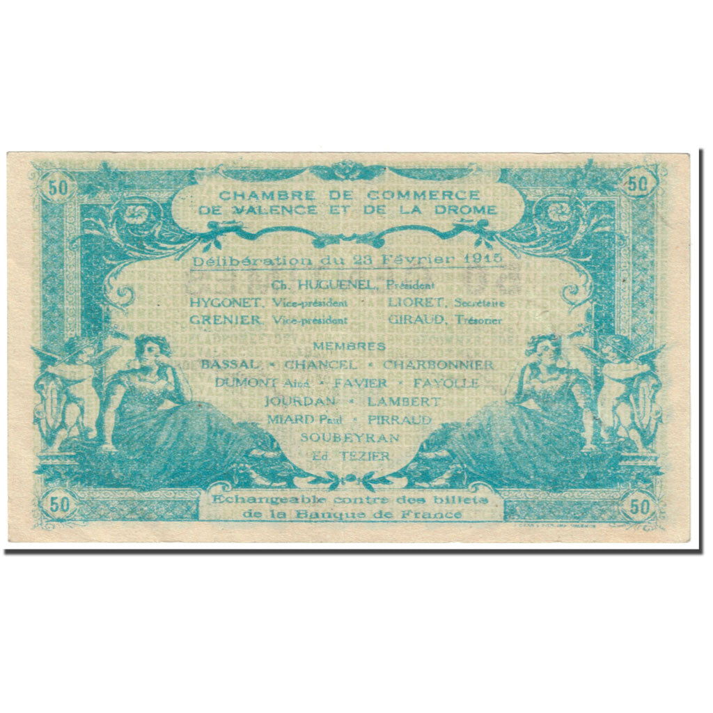 Frankreich, Valence, 50 Centimes, 1915, VZ, Pirot:127-6