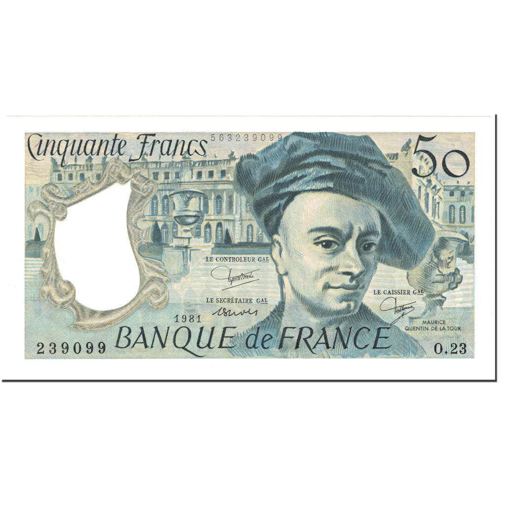 Francia, 50 Francs, Quentin de La Tour, 1981, Undated (1981), UNC, Fayette:67.7