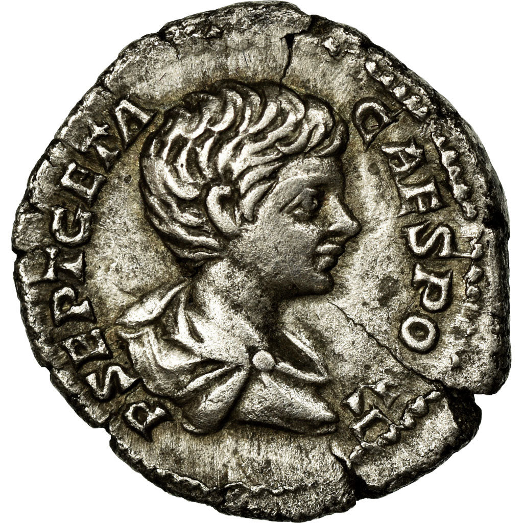 Geta, Denarius, Silver, AU(50-53), Cohen:157