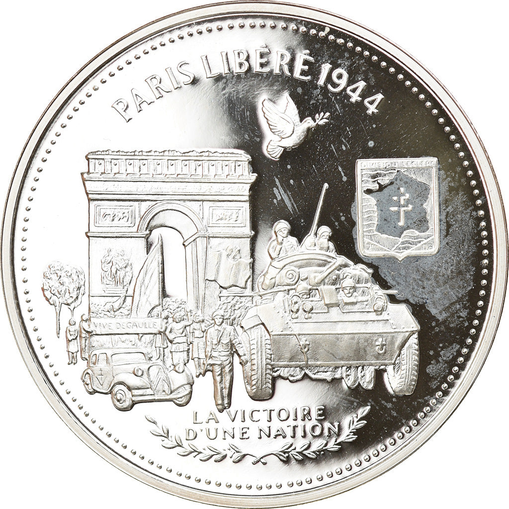 France, Medal, Paris libéré - 25 Aout 1944, Politics, Society, War, MS(65-70)