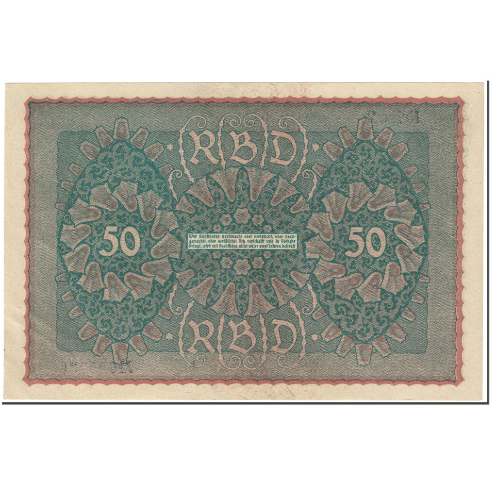 Banknot, Niemcy, 50 Mark, 1919, 1919-06-24, KM:66, UNC(63)