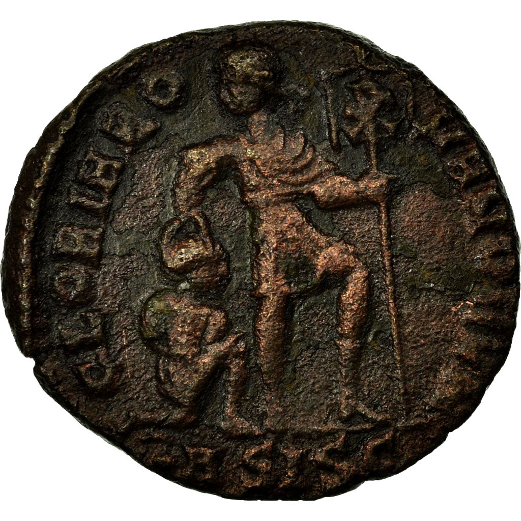Valens, Nummus, Siscia, Copper, AU(50-53), Cohen:11