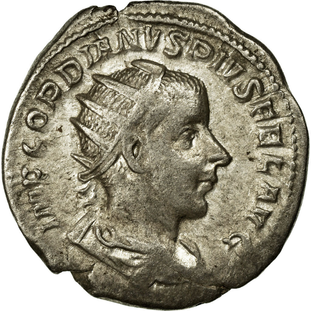 Gordian III, Antoninianus, Billon, AU(55-58), Cohen:25