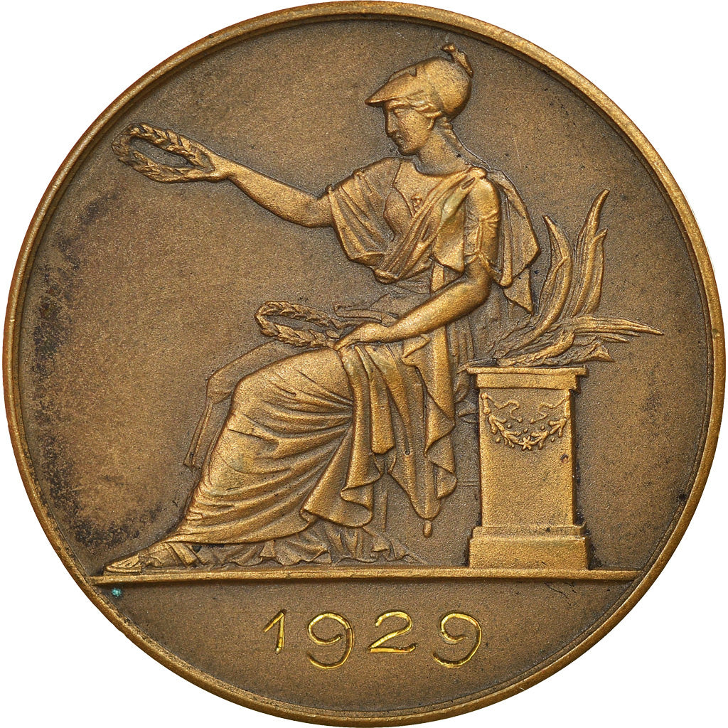 France, Médaille, Ecole des Beaux Arts de Nantes, Style, Arts & Culture, 1929
