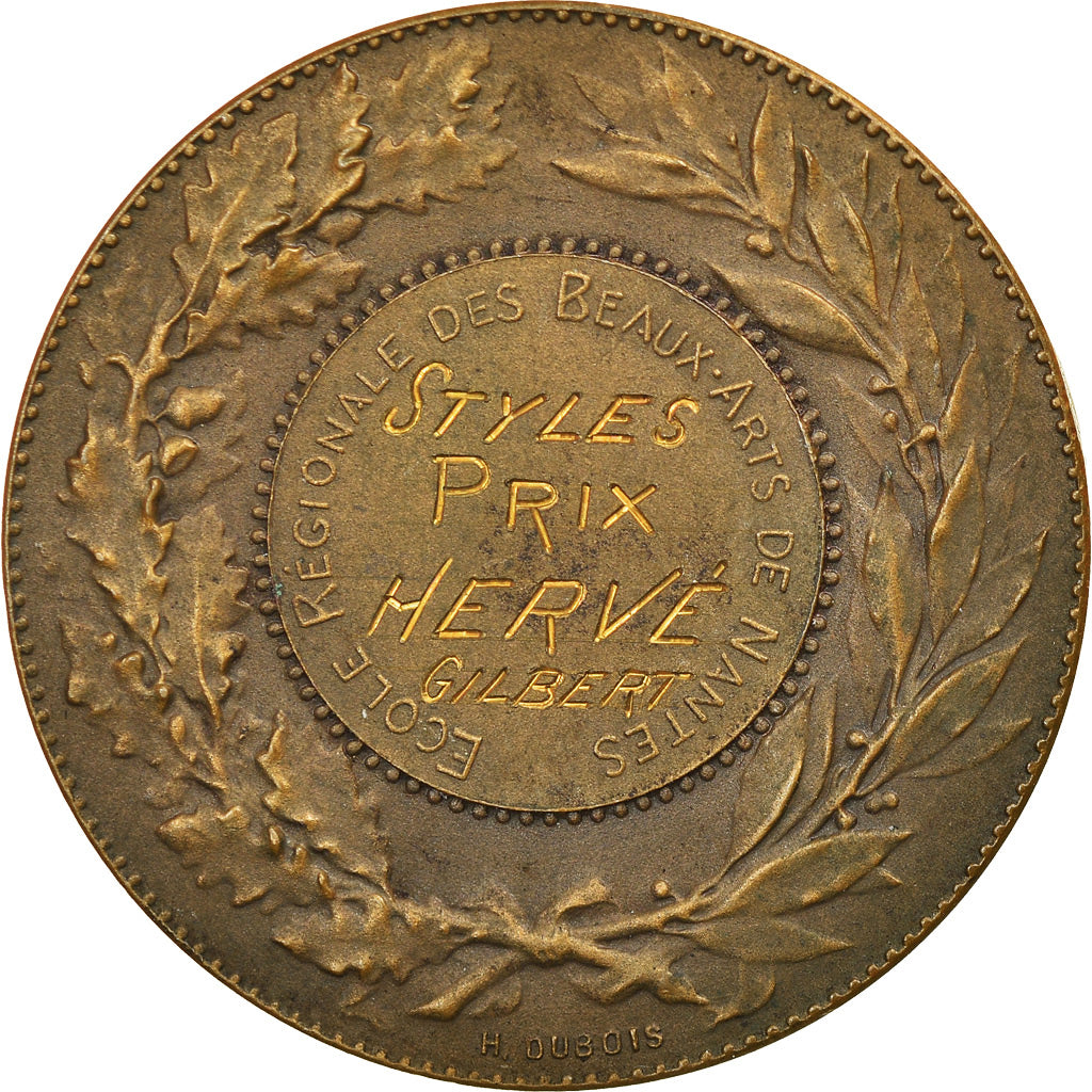 France, Médaille, Ecole des Beaux Arts de Nantes, Style, Arts & Culture, 1929