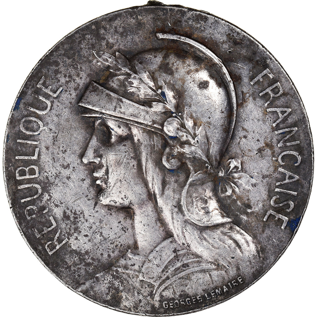 France, Médaille, Médaille Coloniale, History, Lemaire, TTB, Argent