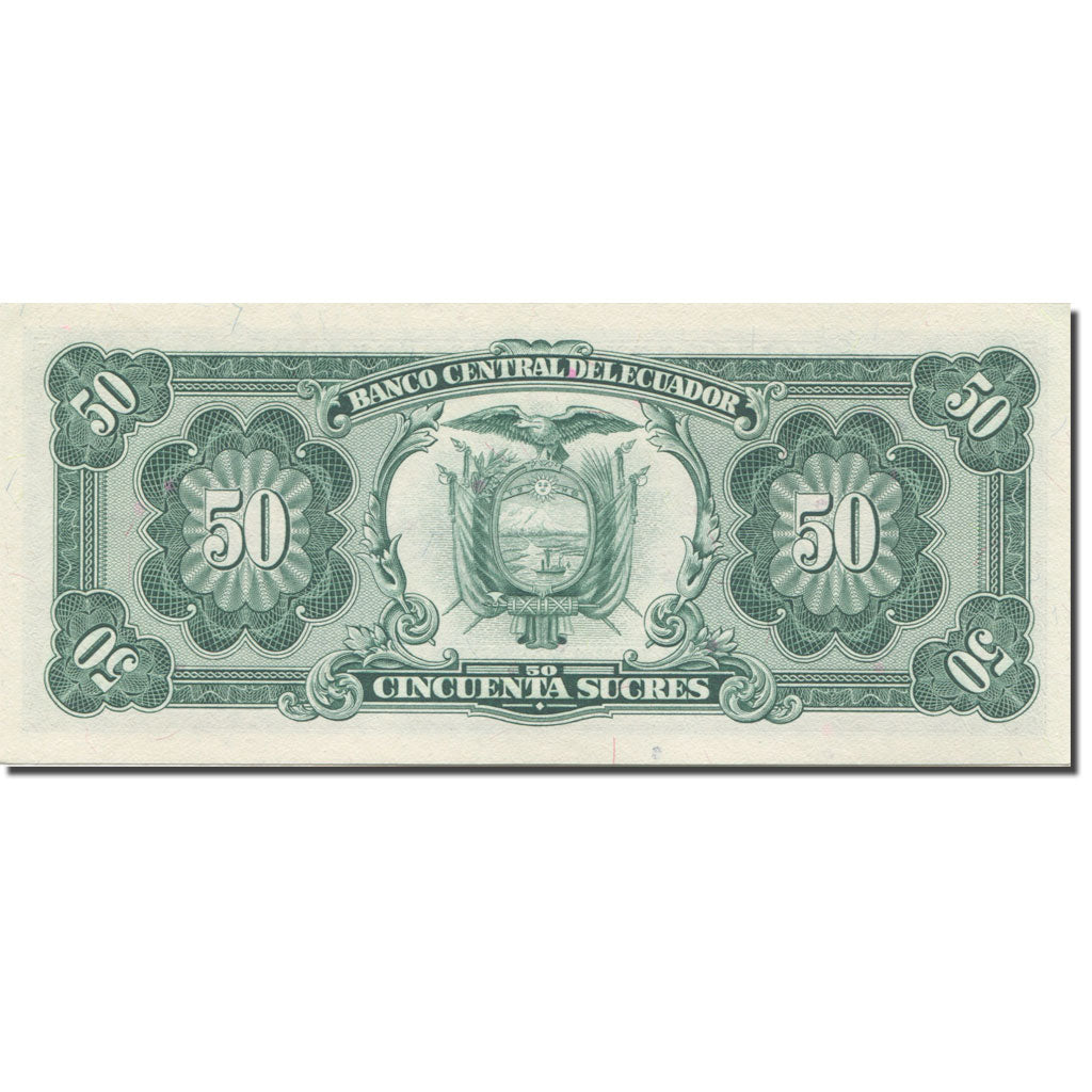 Banknote, Ecuador, 50 Sucres, 1984, 1984-09-05, KM:122a, UNC(65-70)