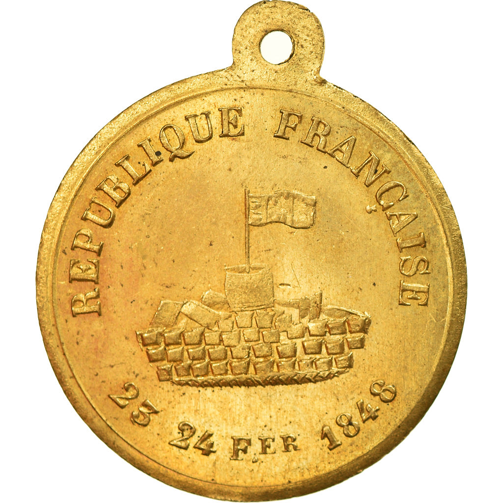 France, Medal, Deuxième République, Révolution, Journées de février, 1848