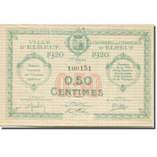 France, Elbeuf, 50 Centimes, 1920, AU(55-58), Pirot:55-15
