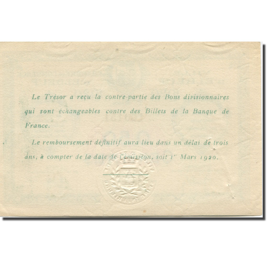 France, Elbeuf, 50 Centimes, 1920, AU(55-58), Pirot:55-15
