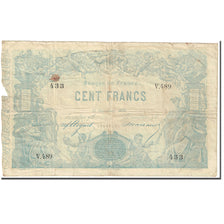 France, 100 Francs, ...-1889 Circulated during XIXth, INDICES NOIRS, 1872