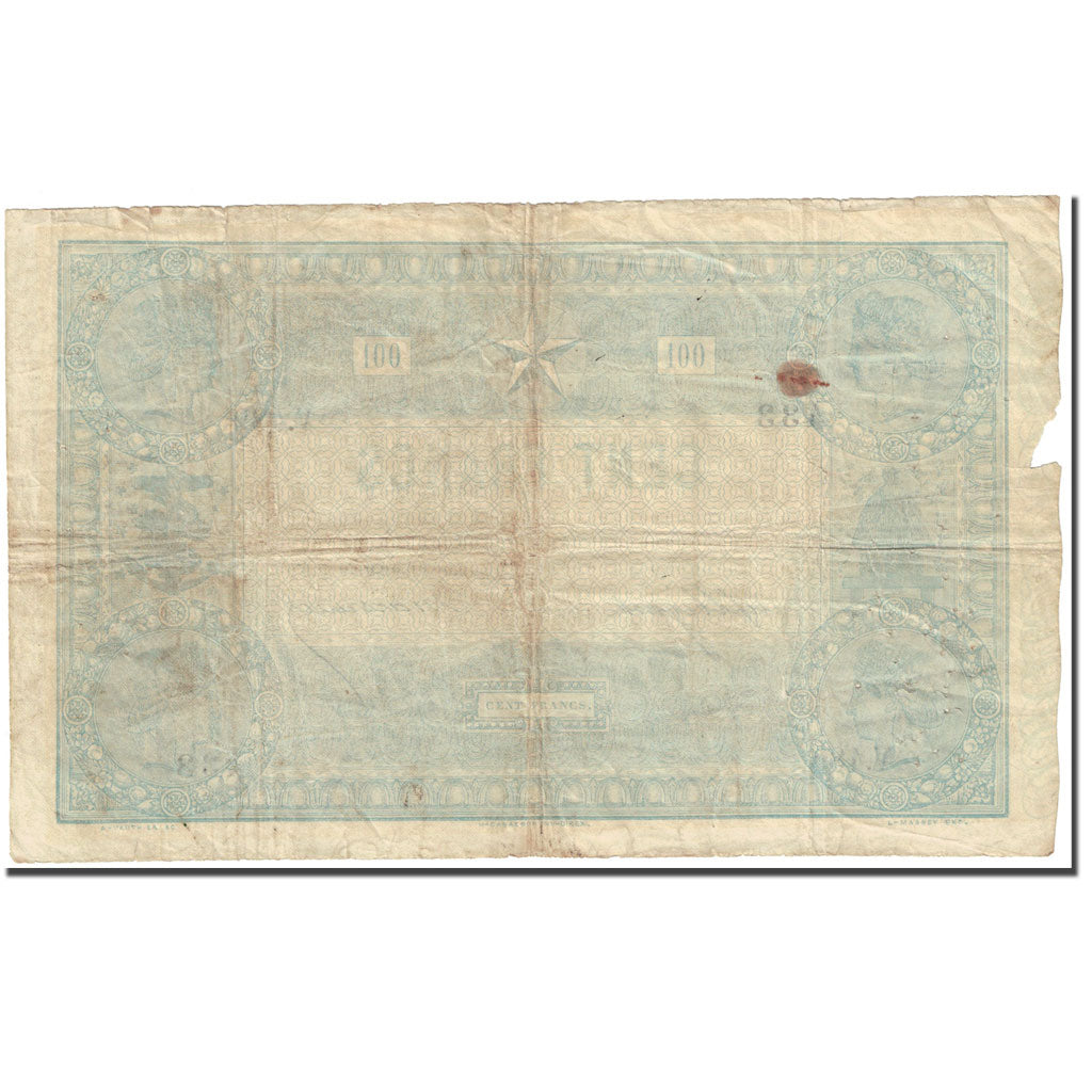 France, 100 Francs, ...-1889 Circulated during XIXth, INDICES NOIRS, 1872