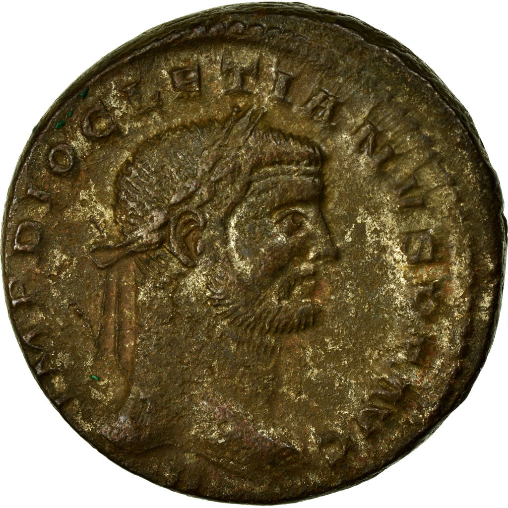 Diocletian, Follis, Trier, Copper, AU(50-53), Cohen:93