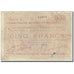 Francia, Biache St Vaast, 5 Francs, 1915, Bon Communal, RC, Pirot:62-112
