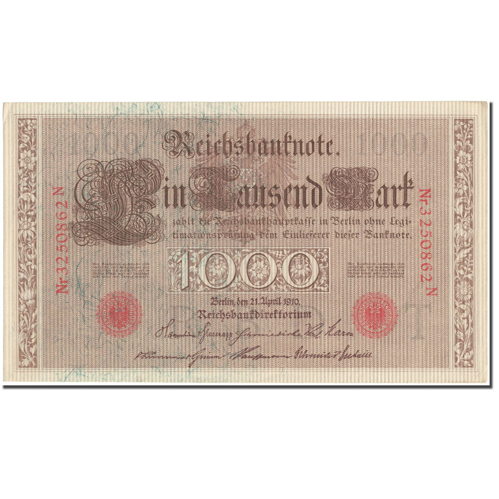 Banknote, Germany, 1000 Mark, 1910, 1910-04-21, KM:44b, UNC(63)