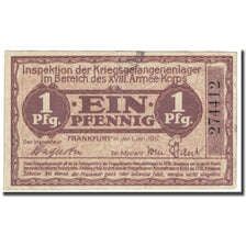 Banknote, Germany, 1 Pfennig, 1917, 1917-01-01, Camp de prisonniers, VF(20-25)