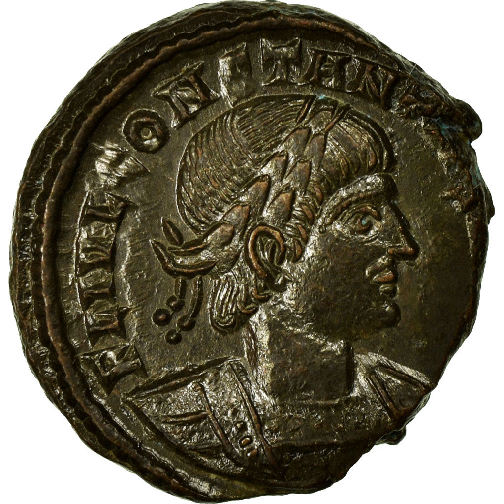 Constantine II, Nummus, Trier, Copper, AU(50-53), Cohen:122
