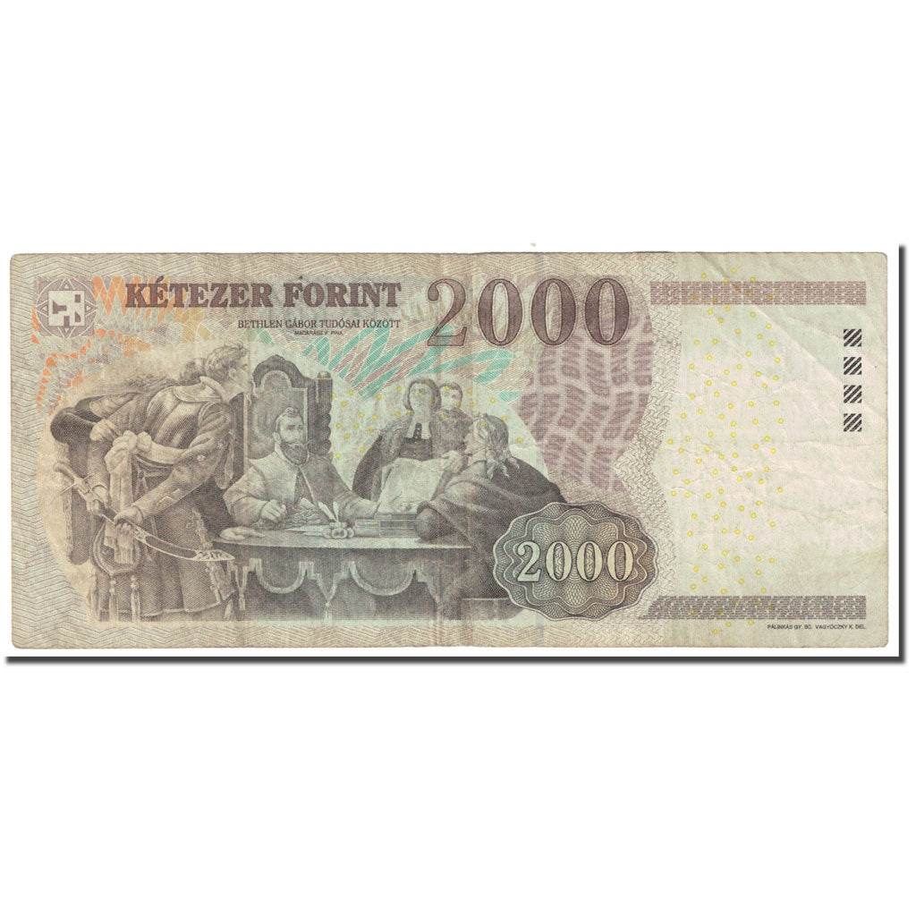 Biljet, Hongarije, 2000 Forint, 2013, KM:198c, TTB