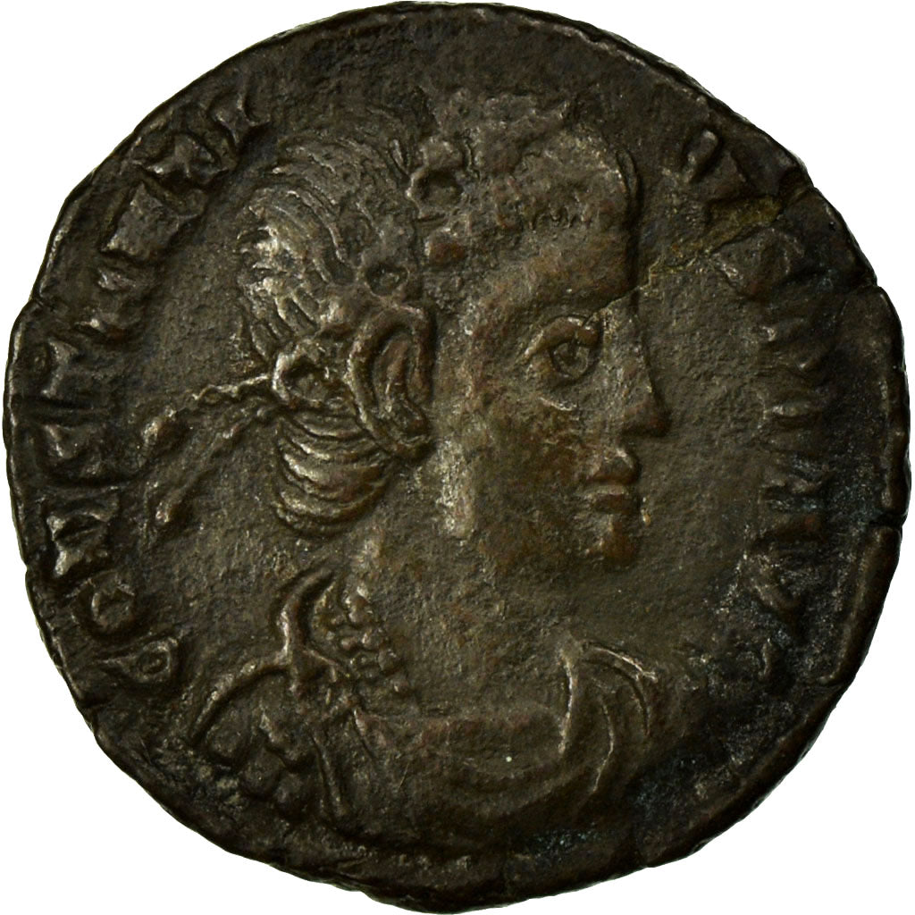Constantius II, Nummus, Siscia, Cobre, MBC+, Cohen:293