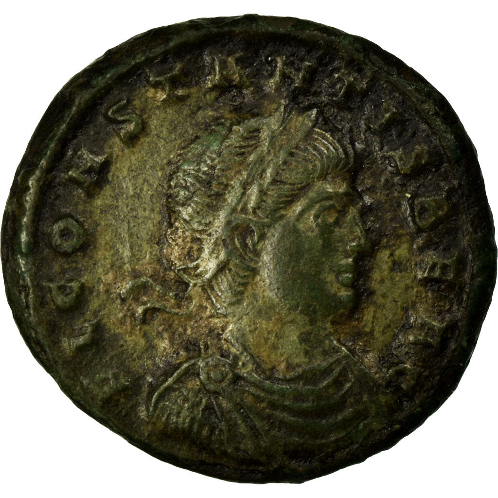 Constans, Nummus, Siscia, Copper, AU(55-58), Cohen:48