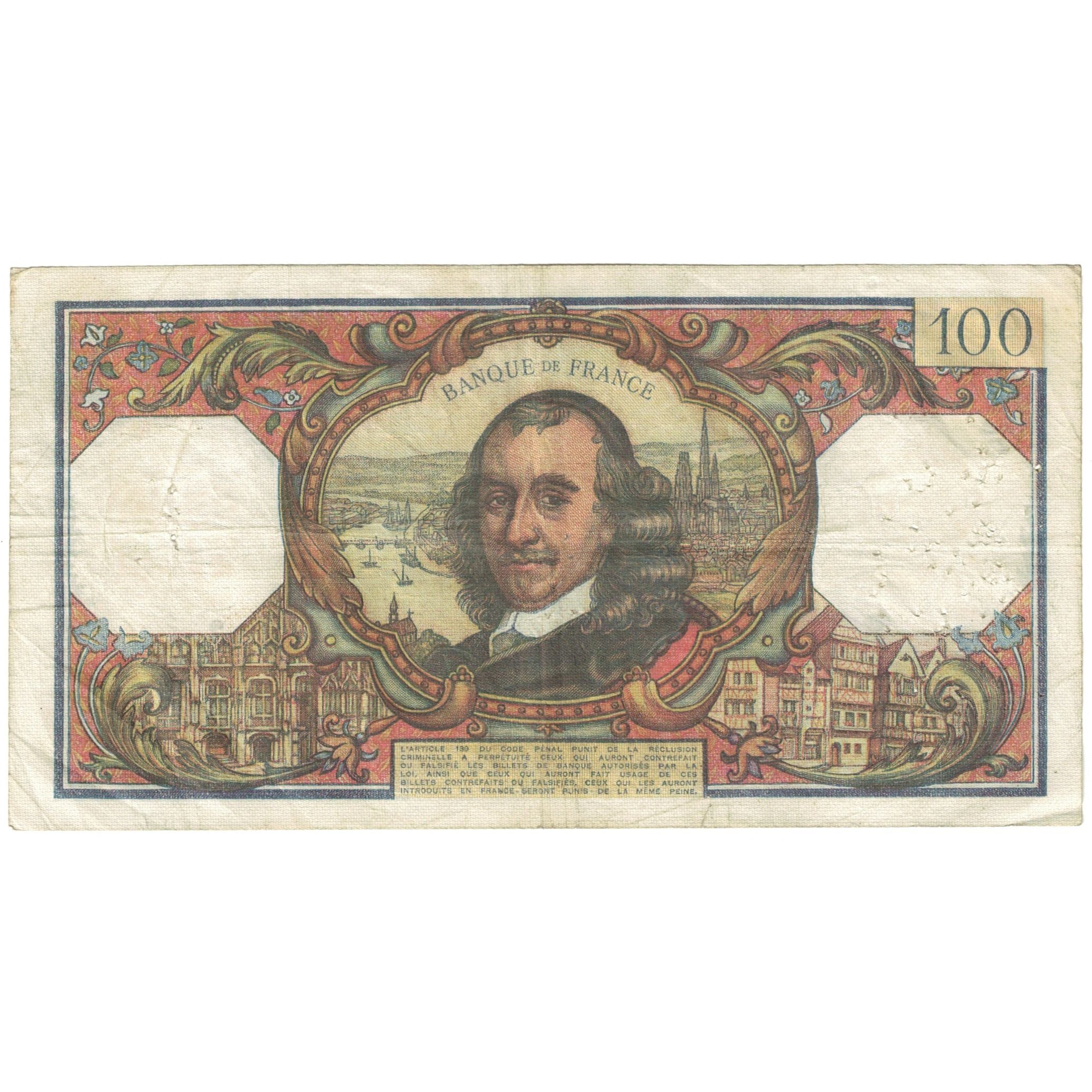 França, 100 Francs, 1969, 1969-04-03, VF(20-25), Fayette:65.26, KM:149c