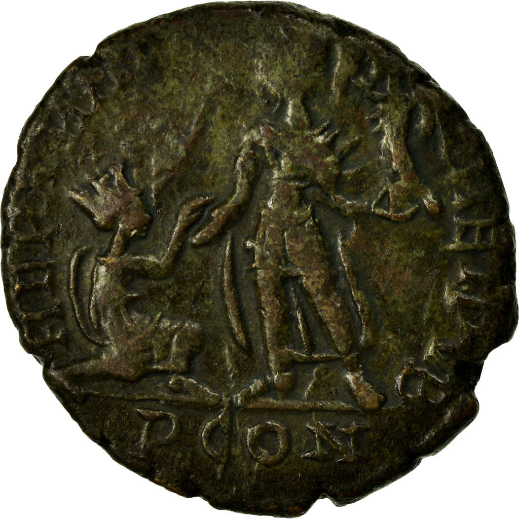 Gratian, Maiorina, Arles, Copper, AU(50-53), Cohen:30