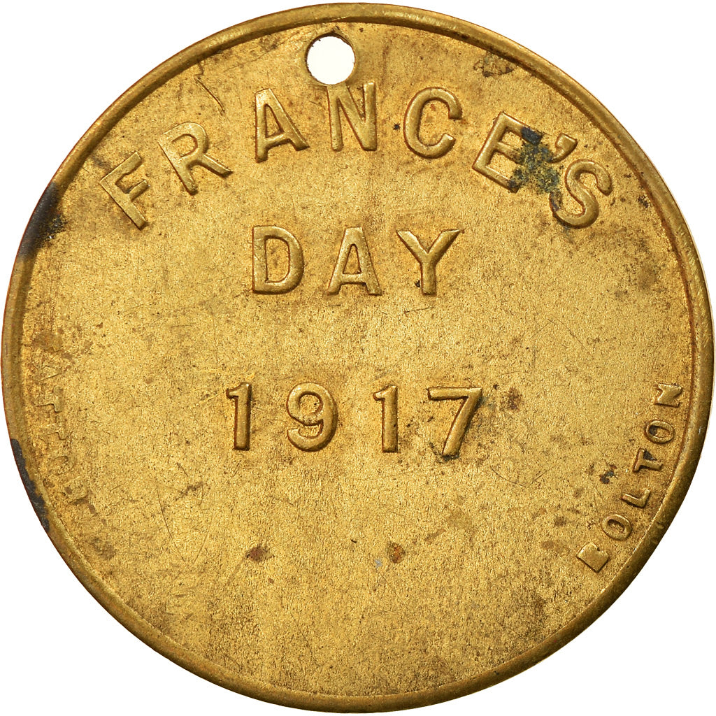 United Kingdom, Token, France's Day, Bolton, Politics, Society, War, 1917