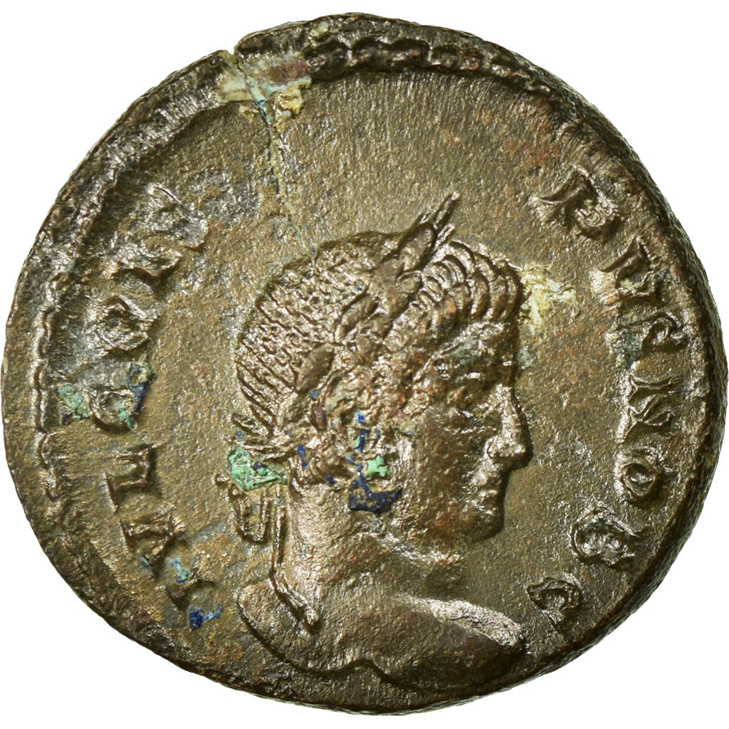 Crispus, Nummus, Lyon - Lugdunum, Rame, SPL-, Cohen:44