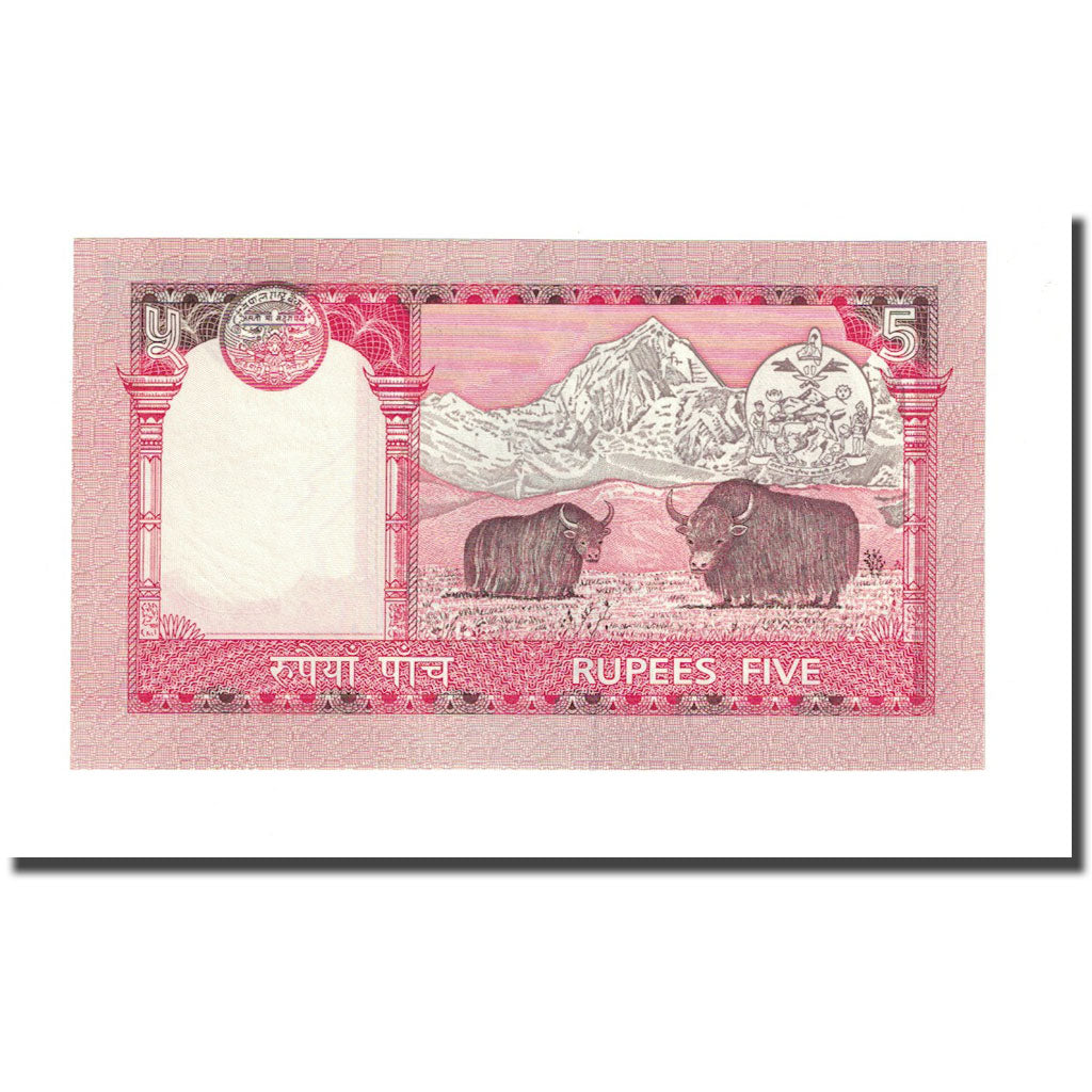 Biljet, Nepal, 5 Rupees, KM:46, NIEUW