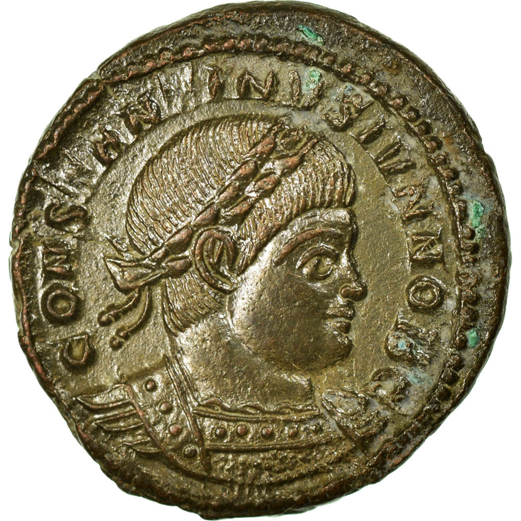 Constantine II, Nummus, Trier, Miedź, AU(55-58), Cohen:122