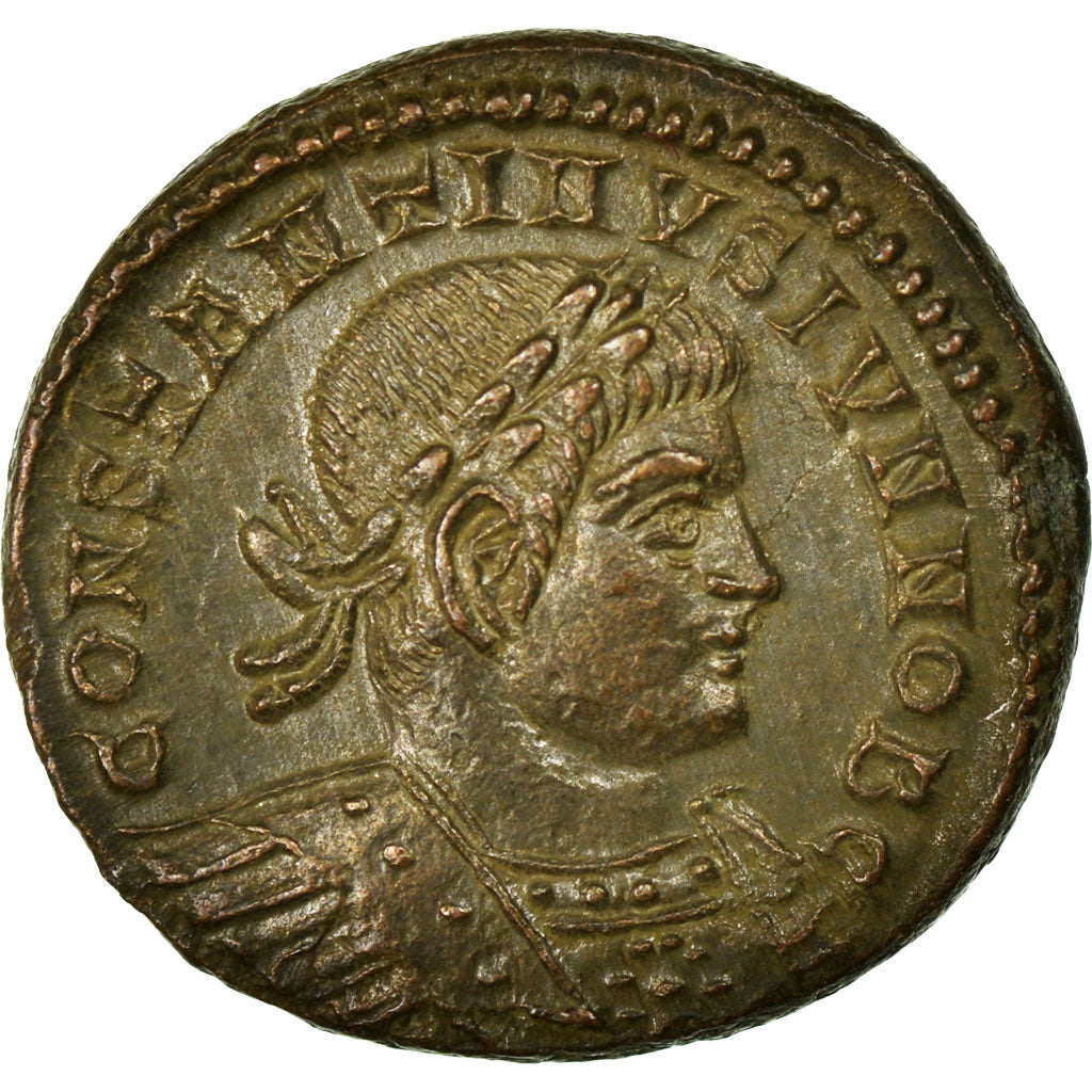 Constantine II, Nummus, Lugdunum, Copper, MS(60-62), Cohen:122