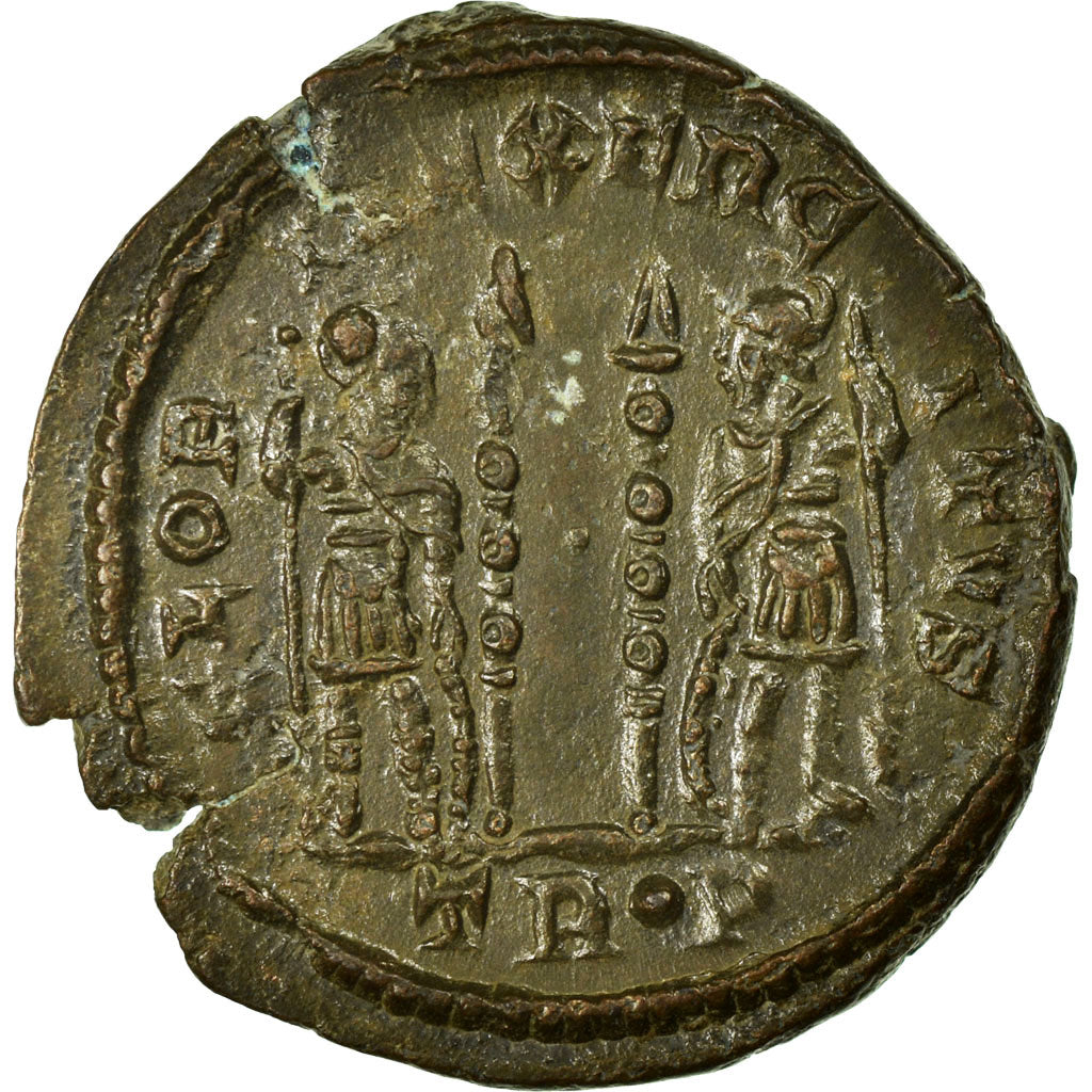 Constantine II, Nummus, Trier, Copper, AU(50-53), Cohen:127