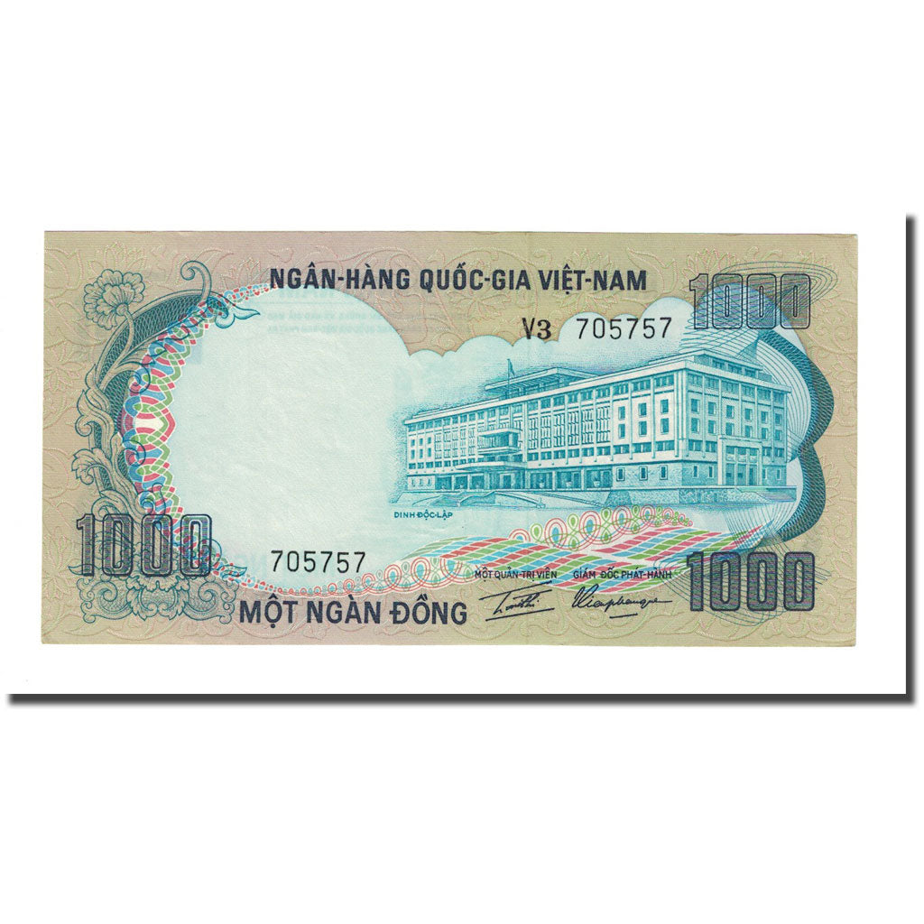 Banknot, Południowy Wiet Nam, 1000 D<ox>ng, KM:34a, UNC(65-70)