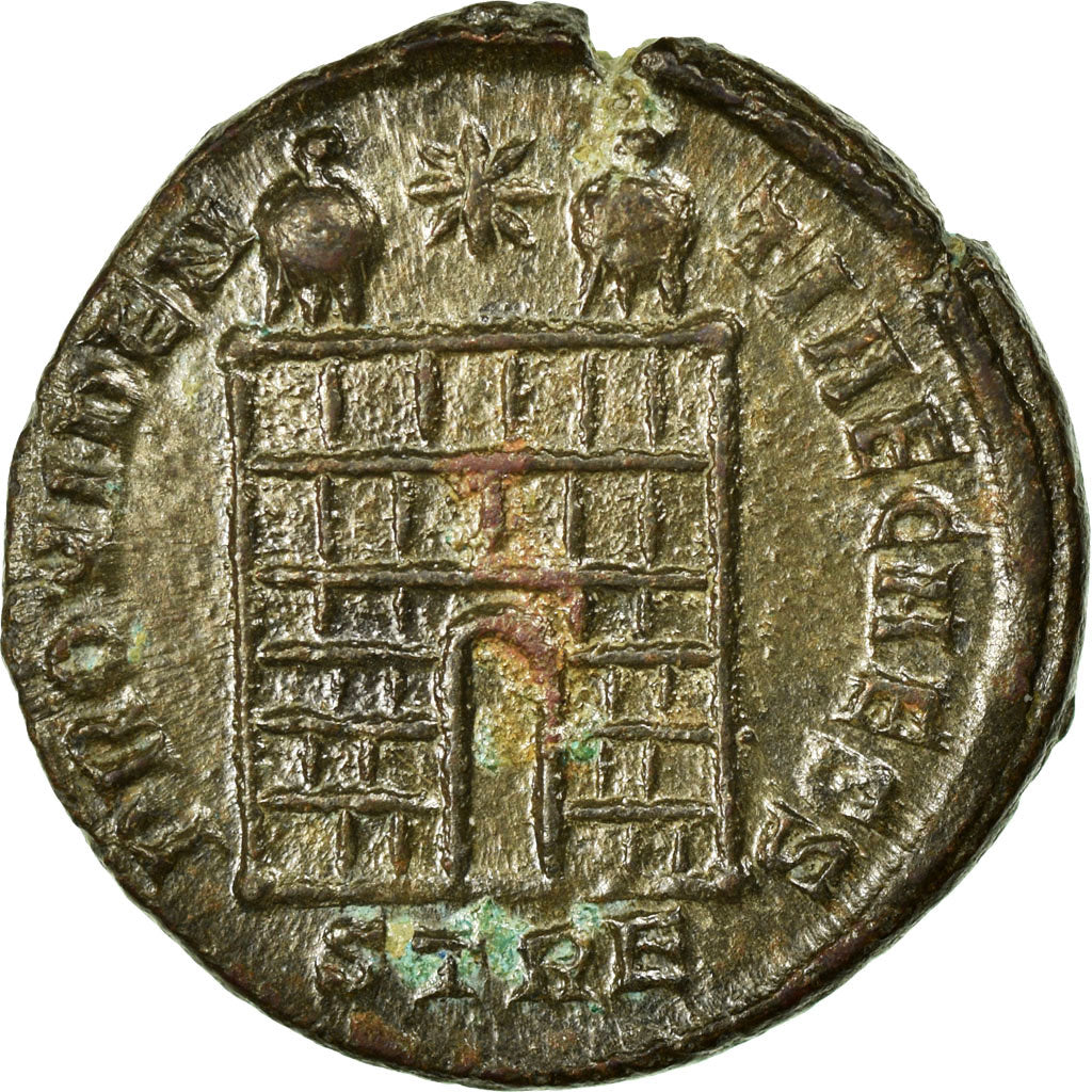 Constantine II, Nummus, Trier, Copper, AU(50-53), Cohen:165