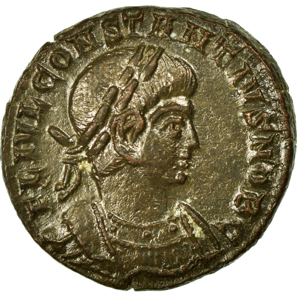 Constance II, Nummus, Trèves, Cuivre, TTB+, Cohen:104