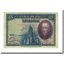 Banknote, Spain, 25 Pesetas, 1928, 1937-10-15, KM:71a, AU(55-58)